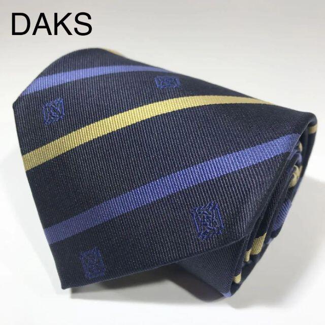 DAKS(ダックス)のダックス 日本製 高級シルク ネクタイ ストライプ ロイヤルクレスト メンズのファッション小物(ネクタイ)の商品写真