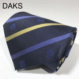 ダックス(DAKS)のダックス 日本製 高級シルク ネクタイ ストライプ ロイヤルクレスト(ネクタイ)