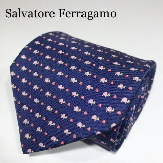 サルヴァトーレフェラガモ(Salvatore Ferragamo)のサルヴァトーレフェラガモ イタリア製 高級シルク ネクタイ 動物柄 カメ(ネクタイ)