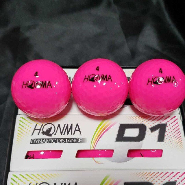 捧呈 HONMA D1 ゴルフボール 1ダース ホンマゴルフ ホンマ ピンク