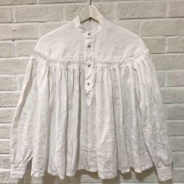 Scye タックシャツ ホワイト38サイズの通販 by E-s shop｜サイならラクマ - Scye サイ リネン 特価定番
