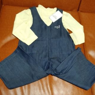 ベベ(BeBe)の☆新品☆ 2点 100  サロペット 長袖ブラウス ベベ(ブラウス)