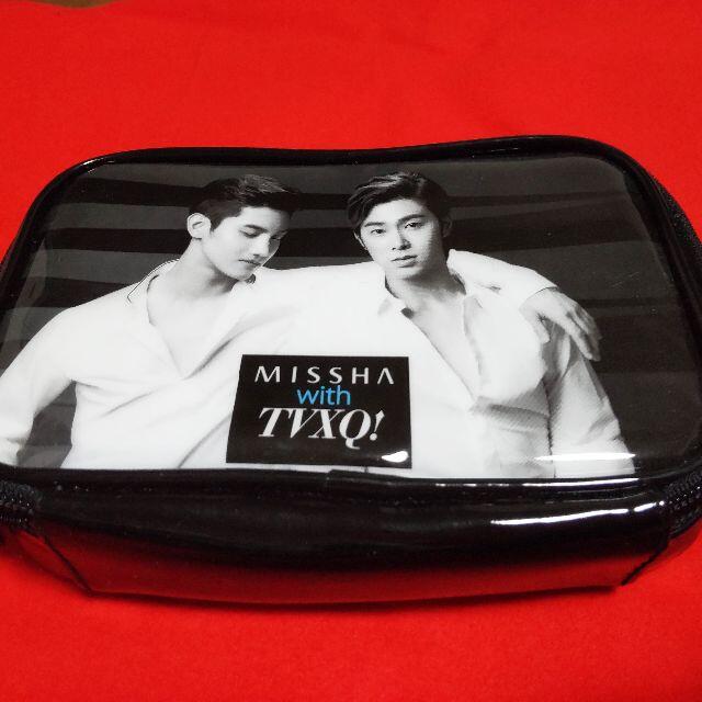 東方神起(トウホウシンキ)の東方神起 MISSHA with TVXQ ポーチ★非売品/ノベルティ/限定品 エンタメ/ホビーのタレントグッズ(ミュージシャン)の商品写真