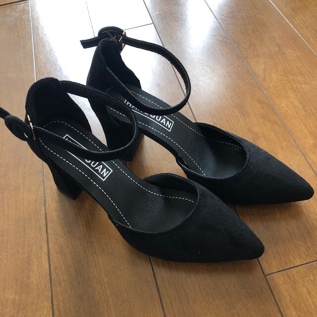 パンプス サンダル ブラック 黒 レディースの靴/シューズ(ハイヒール/パンプス)の商品写真