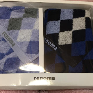 レノマ(RENOMA)のレノマ タオルハンカチ 2種×2枚組(ハンカチ/ポケットチーフ)