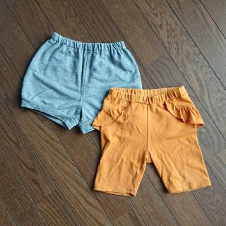 ユニクロ(UNIQLO)の2枚まとめ売り！無印良品 ユニクロ パンツ 90cm(パンツ/スパッツ)