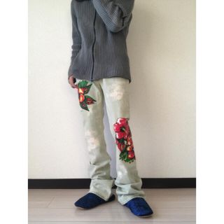 ジャストカヴァリ(Just Cavalli)のJUST CAVALLI Hibiscus Denim Bootcut(デニム/ジーンズ)