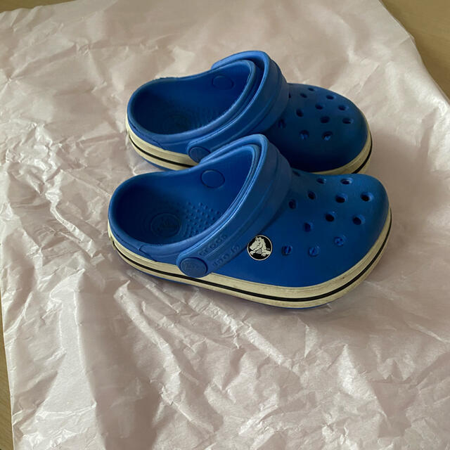 crocs(クロックス)のクロックス☆（中古）お値下げ キッズ/ベビー/マタニティのベビー靴/シューズ(~14cm)(サンダル)の商品写真