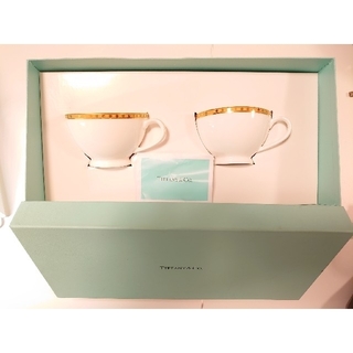 ティファニー(Tiffany & Co.)のティファニー カップ&ソーサー ２客セット(グラス/カップ)