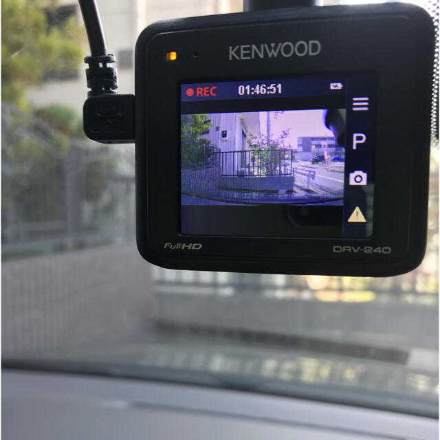 KENWOOD(ケンウッド)のお値下げ　ドライブレコーダー　KENWOOD DRV-240  自動車/バイクの自動車(車内アクセサリ)の商品写真