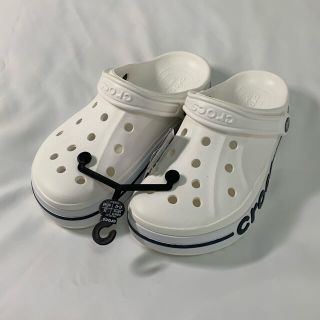 クロックス(crocs)のクロックス　白　26cm(サンダル)