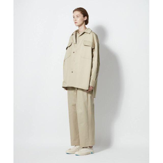 レディース20SS ATON WEST POINT OVERSIZED シャツジャケット