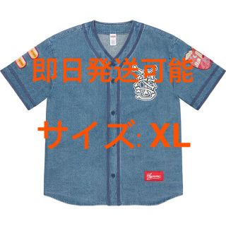 シュプリーム(Supreme)のSupreme Patches Denim Baseball Jersey(Gジャン/デニムジャケット)