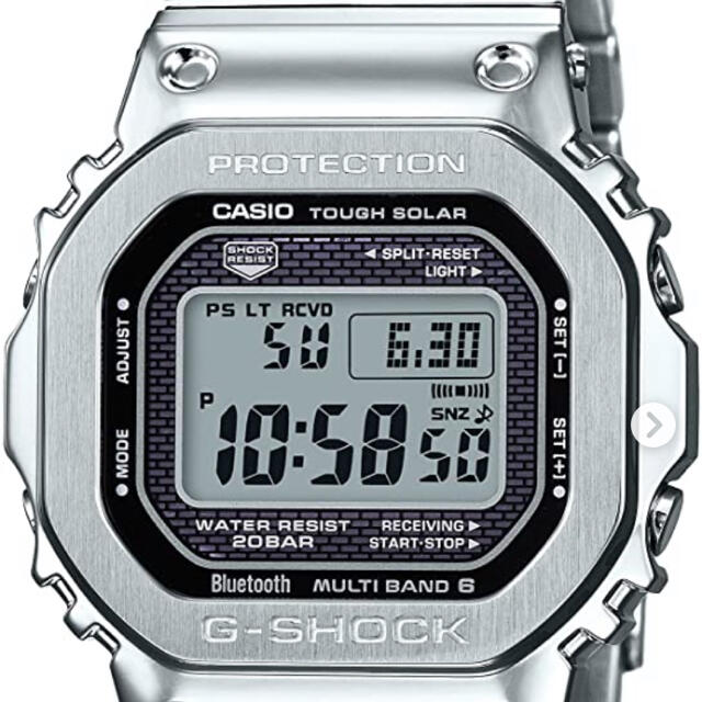 新品未使用 G-SHOCK GMW-B5000D-1JF フルメタルシルバーメンズ ...