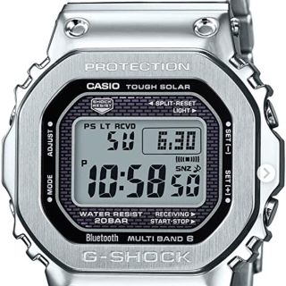 ジーショック(G-SHOCK)の新品未使用　G-SHOCK  GMW-B5000D-1JF  フルメタルシルバー(腕時計(デジタル))