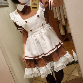 コスプレメイド服　ブラウン(コスプレ)