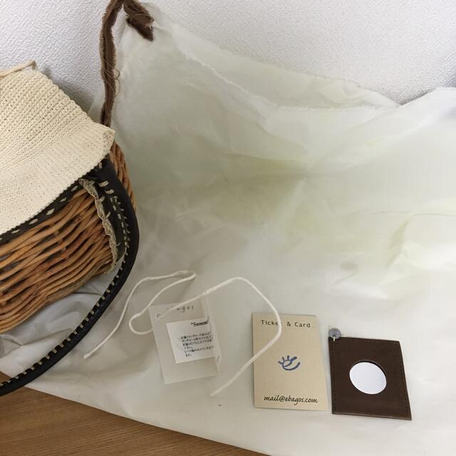 エバゴス かごバッグ Summer House 紅藤 カンガルー ebagos - かご
