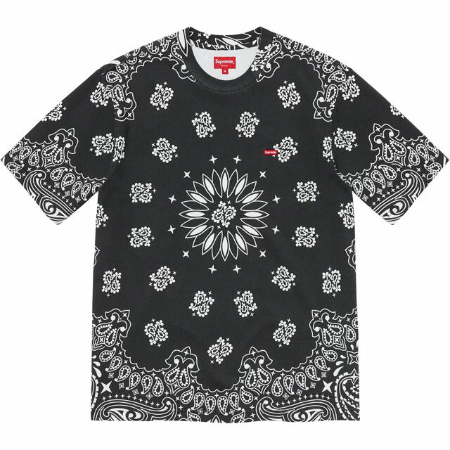 Supreme small box logo tee Bandana Black