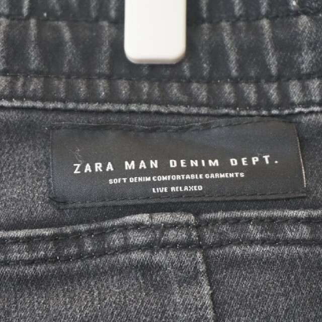 ZARA(ザラ)の【ファンク様専用】ZARA ブラックデニムショートパンツ US/Sサイズ メンズのパンツ(ショートパンツ)の商品写真