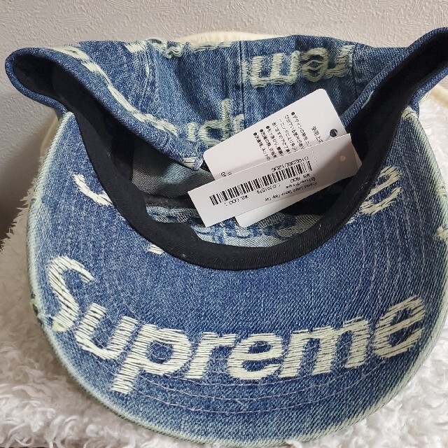 現品画像有Supreme Frayed Logos Denim Camp Cap 2