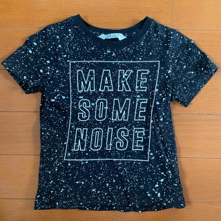 エイチアンドエム(H&M)のH&M Tシャツ　キッズ　120cm 男の子　女の子　ブラック　アメカジ　半袖(Tシャツ/カットソー)