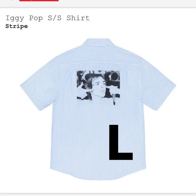 Supreme iggy Pop S/S Shirt ストライプ L