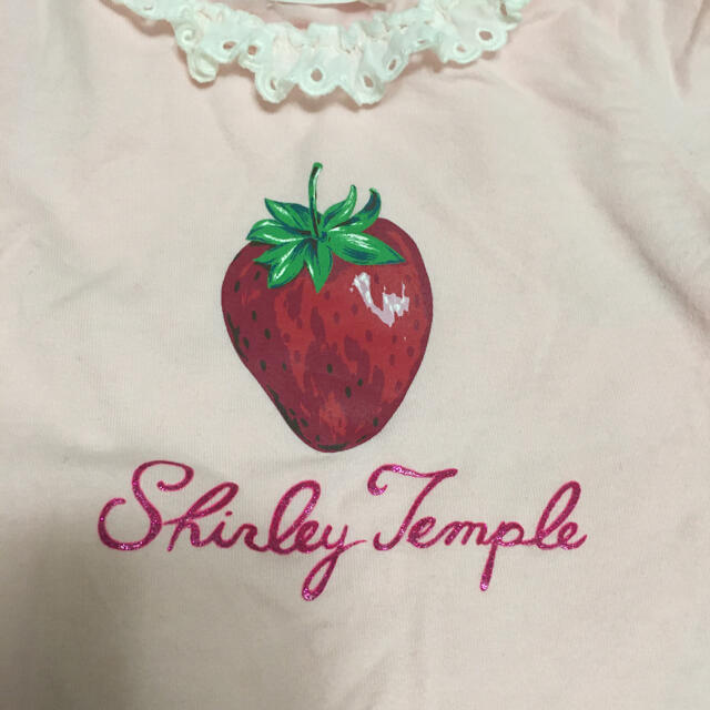 Shirley Temple(シャーリーテンプル)のいちごプリントロンT シャーリーテンプル 110cm キッズ/ベビー/マタニティのキッズ服女の子用(90cm~)(Tシャツ/カットソー)の商品写真