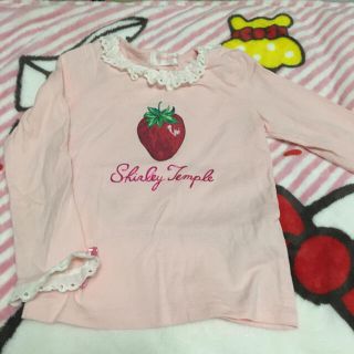 シャーリーテンプル(Shirley Temple)のいちごプリントロンT シャーリーテンプル 110cm(Tシャツ/カットソー)