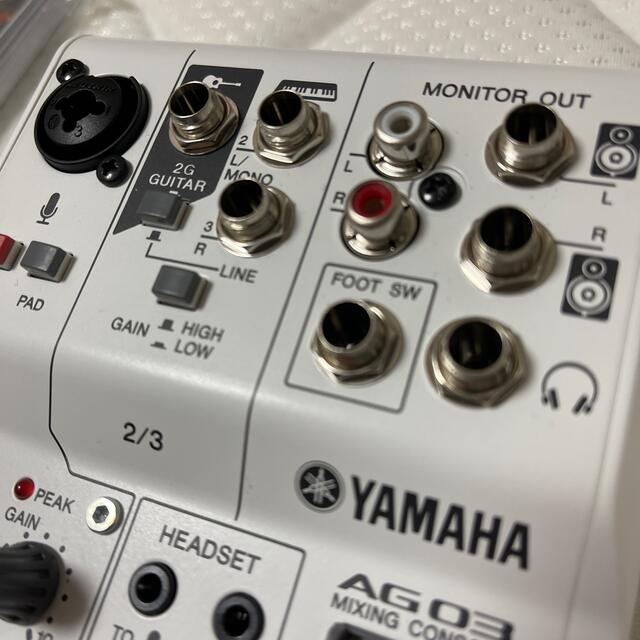 ヤマハ(ヤマハ)のYAMAHA AG03 中古美品 楽器のレコーディング/PA機器(ミキサー)の商品写真