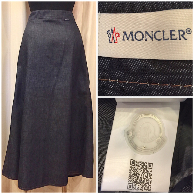 MONCLER(モンクレール)のMONCLER モンクレール デニム ロングスカート SIZE 44 レディースのスカート(ロングスカート)の商品写真