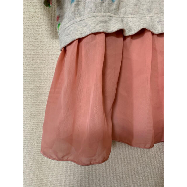 3can4on(サンカンシオン)の3カン4オン ワンピース 110 (薄手 ) キッズ/ベビー/マタニティのキッズ服女の子用(90cm~)(ワンピース)の商品写真