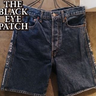 エルエイチピー(LHP)の【取扱注意刺繍】Black Eye Patchパンツ 水玉様(ショートパンツ)