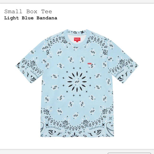 Supreme(シュプリーム)のSupreme Small Box Tee "Bandana Blue" メンズのトップス(Tシャツ/カットソー(半袖/袖なし))の商品写真