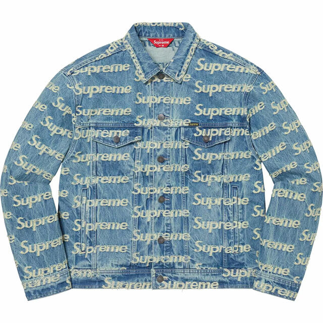 Supreme Frayed Logos Denim Jacket 青 M 1