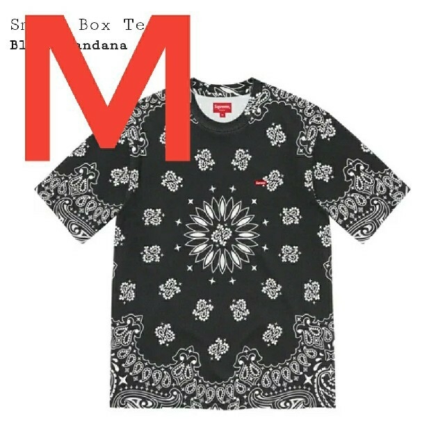 Supreme Small Box Tee ペイズリー バンダナ