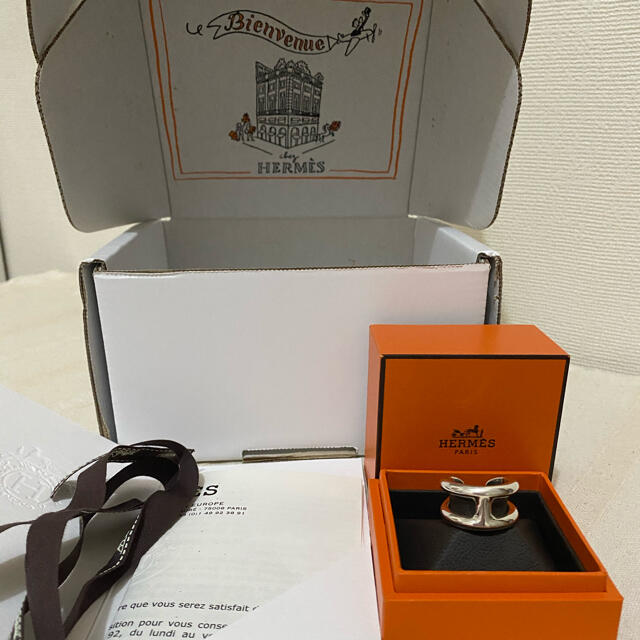 HERMES エルメス オスモズ PM リング サイズ55号 レディースのアクセサリー(リング(指輪))の商品写真