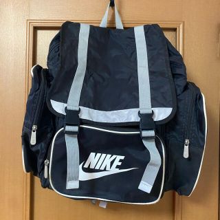 値下✕ NIKE 80年代 レザー切替 ナイロン リュック レッド