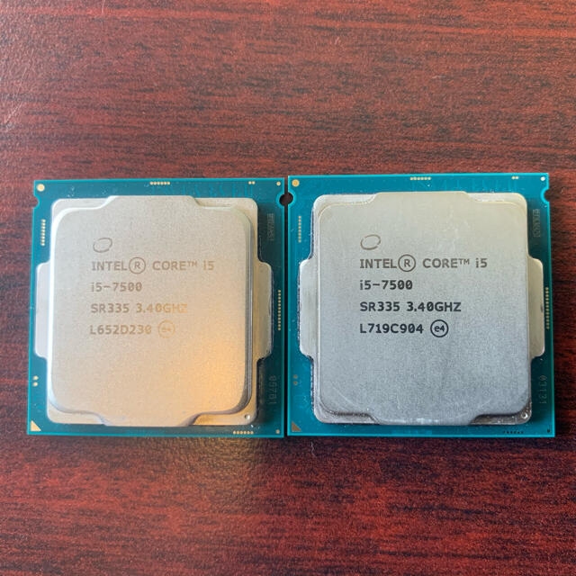 CPU INTEL Core i5 7500 2個
