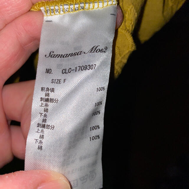 半袖刺繍ブラウス　カラシ レディースのトップス(シャツ/ブラウス(半袖/袖なし))の商品写真