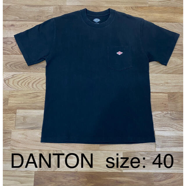 DANTON(ダントン)のDANTON クルーネックTシャツ 半袖 ブラック メンズ Mサイズ メンズのトップス(Tシャツ/カットソー(半袖/袖なし))の商品写真