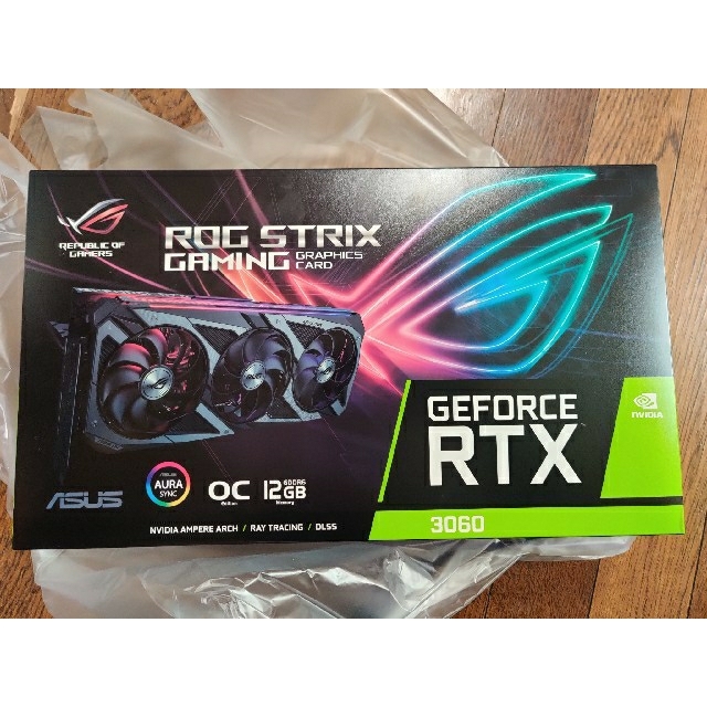 【新品送料込即日発送】ASUS RTX3060 STRIX GAMING OCPCパーツ