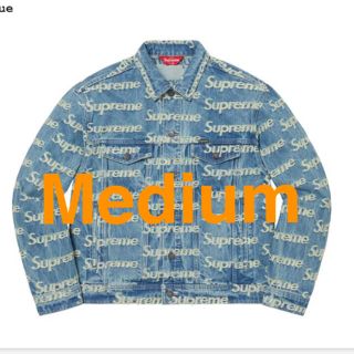 シュプリーム(Supreme)のM Supreme Frayed Logos Denim Jacket(Gジャン/デニムジャケット)