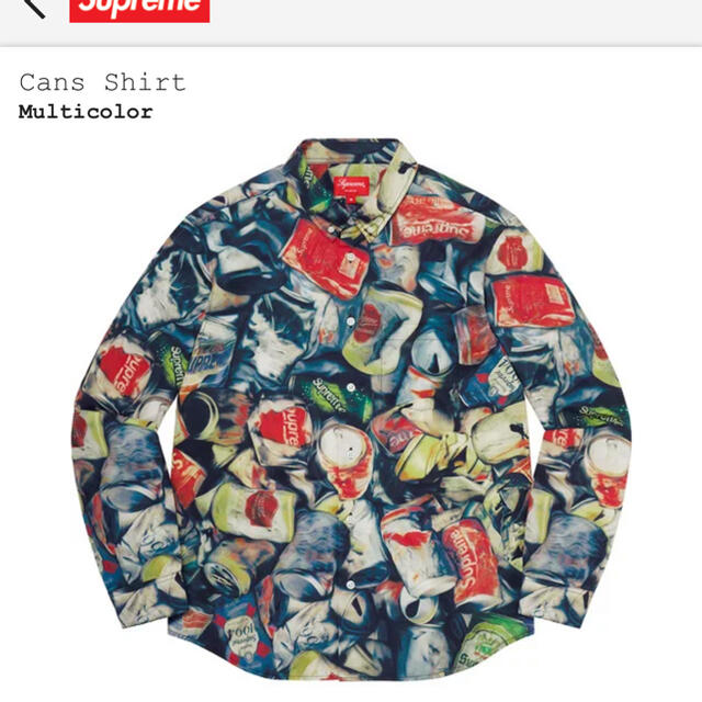 XL Supreme cans shirt Multicolorシャツ