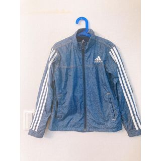 アディダス(adidas)のアディダス　デニム風ウインドブレーカー　140cm(ウェア)