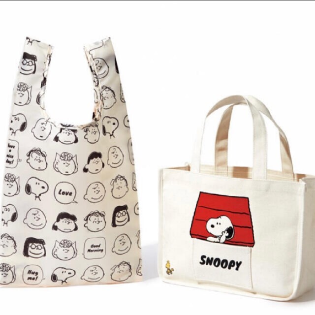SNOOPY(スヌーピー)のSNOOPY お出かけトート&エコバッグ 付録 レディースのバッグ(エコバッグ)の商品写真