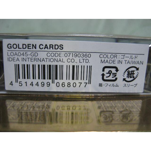 I.D.E.A international(イデアインターナショナル)のIDEA Label　GOLDEN CARDS　トランプ エンタメ/ホビーのテーブルゲーム/ホビー(トランプ/UNO)の商品写真