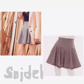 スナイデル(SNIDEL)の⚠️snidel  フレアーミニ ショートパンツ⚠️ギンガムキュロット(キュロット)