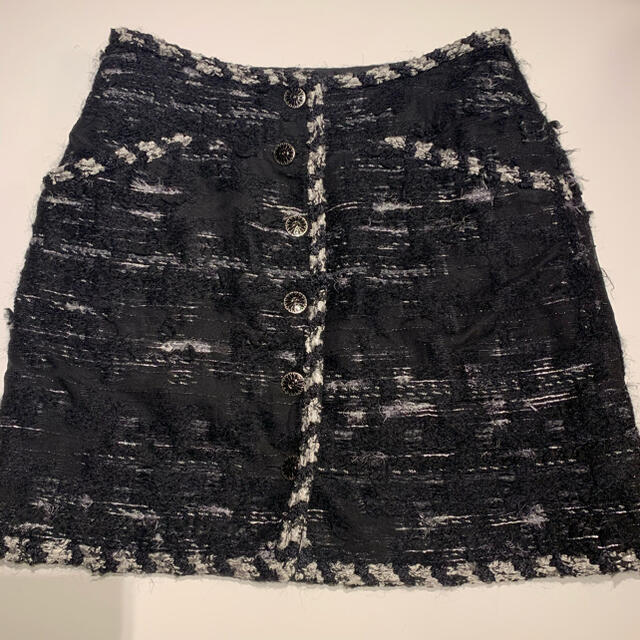 herlipto Tweed Flocked Dot Long Skirt ロングスカート herlipto Tweed Flocked Dot Long Skirt ロングスカート