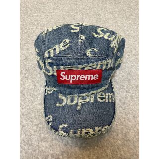 シュプリーム(Supreme)のSupreme Frayed Logos Denim Camp Cap Blue(キャップ)