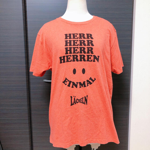 Design Tshirts Store graniph(グラニフ)のgraniph＊にこちゃん＊オレンジTシャツ＊ユニセックスL レディースのトップス(Tシャツ(半袖/袖なし))の商品写真